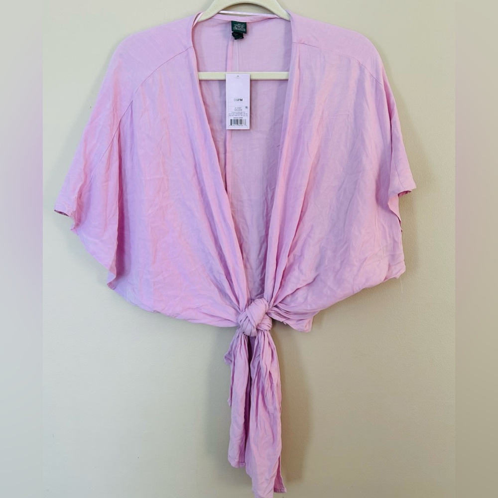 NWT Wild Fable Front Tie Top in Lavender